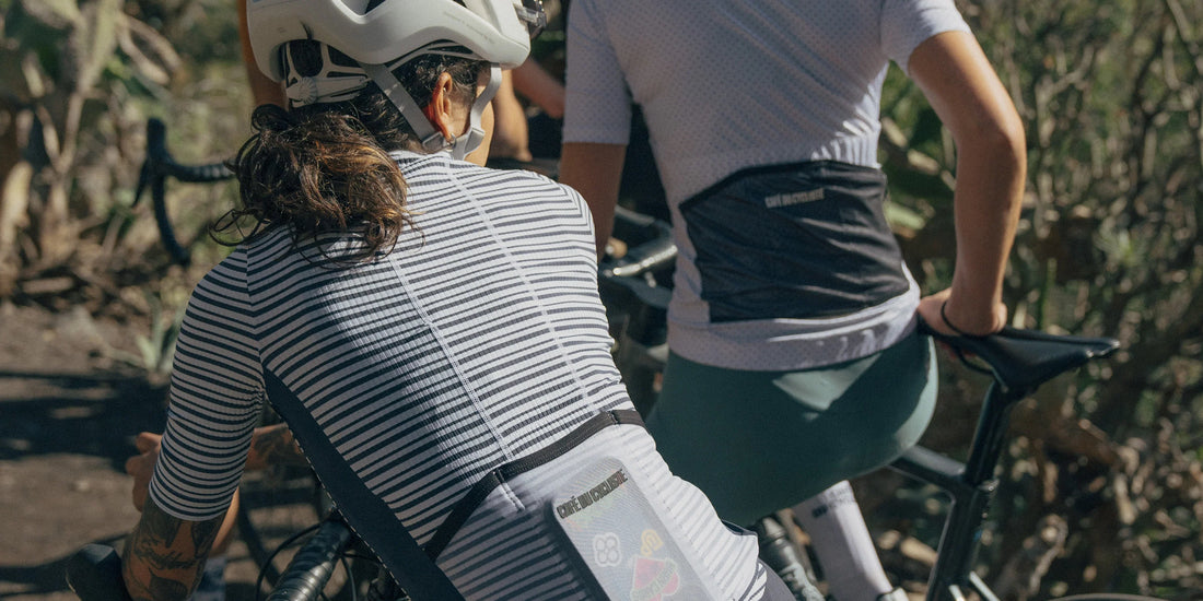 Café du Cycliste Romy Women's Jersey Radtrikot White Navy