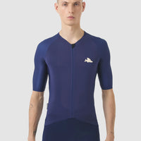 Café du Cycliste Men's Superlight Jersey Vinciane Radtrikot Navy