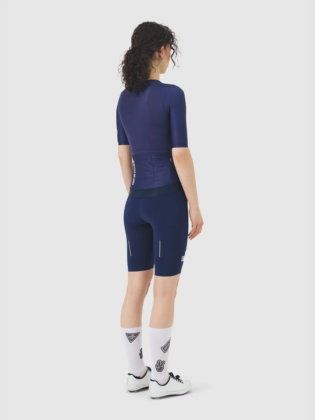 Café du Cycliste Women's Superlight Jersey Vinciane Radtrikot Navy Blue
