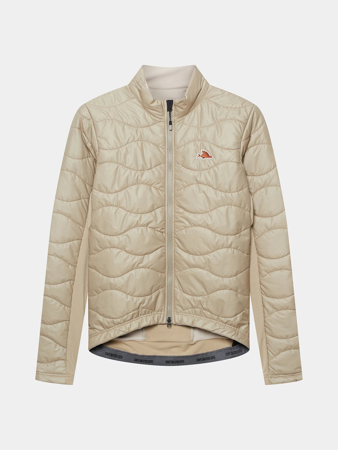 Café du Cycliste Albertine V2 Men's Thermal Cycling Jacked Winter Fahrradjacke Pearl Grey