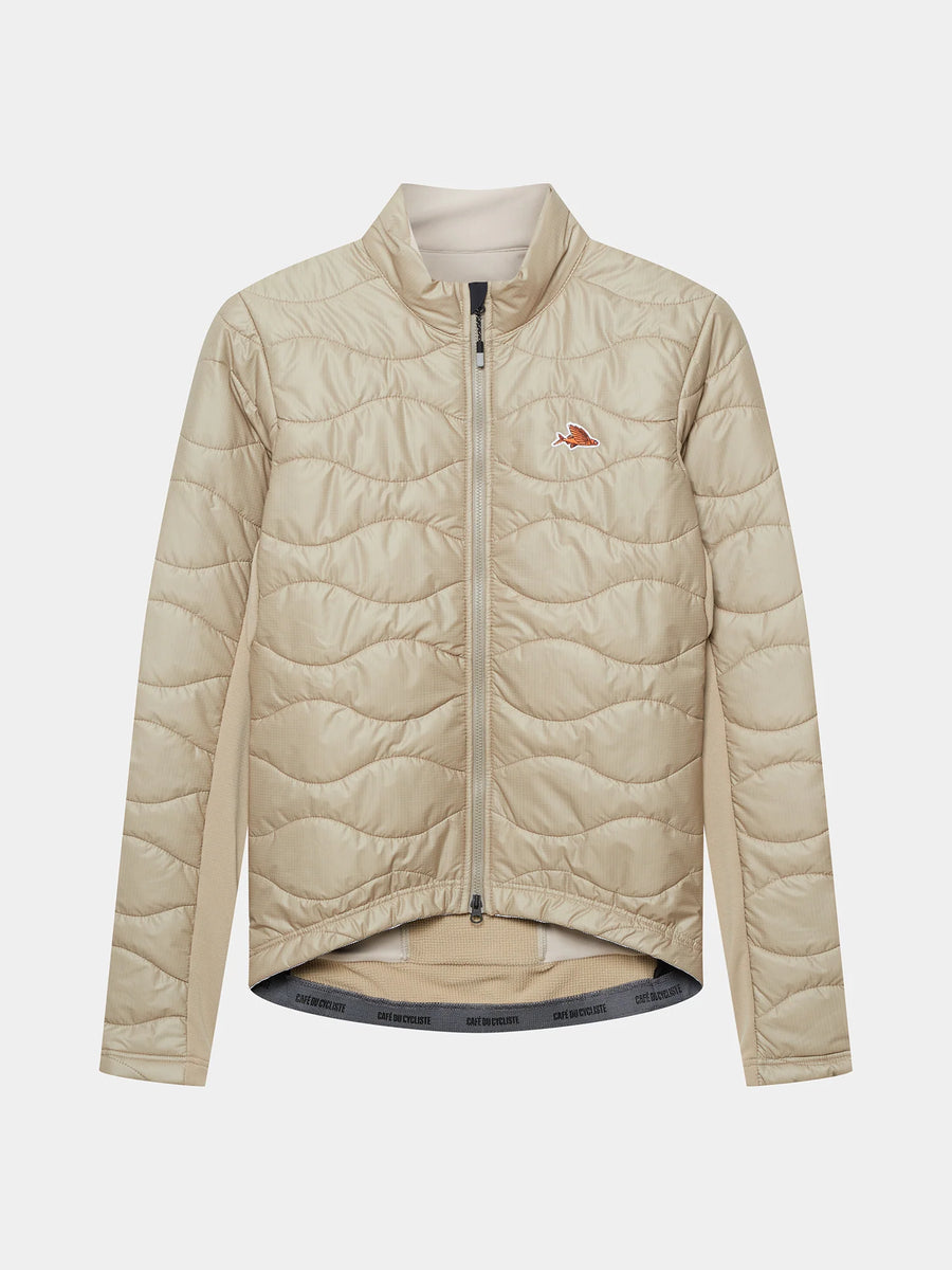 Café du Cycliste Albertine V2 Men's Thermal Cycling Jacked Winter Fahrradjacke Pearl Grey