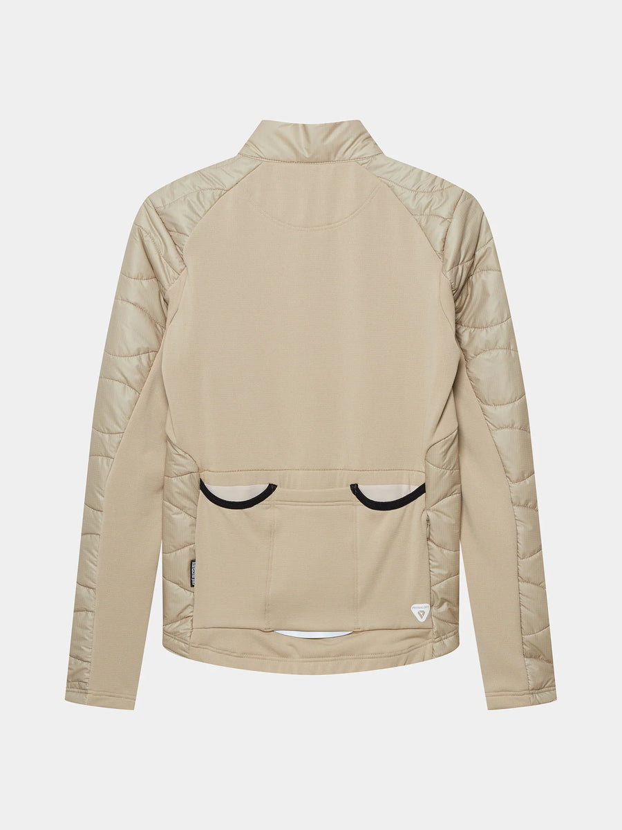 Café du Cycliste Albertine V2 Men's Thermal Cycling Jacked Winter Fahrradjacke Pearl Grey