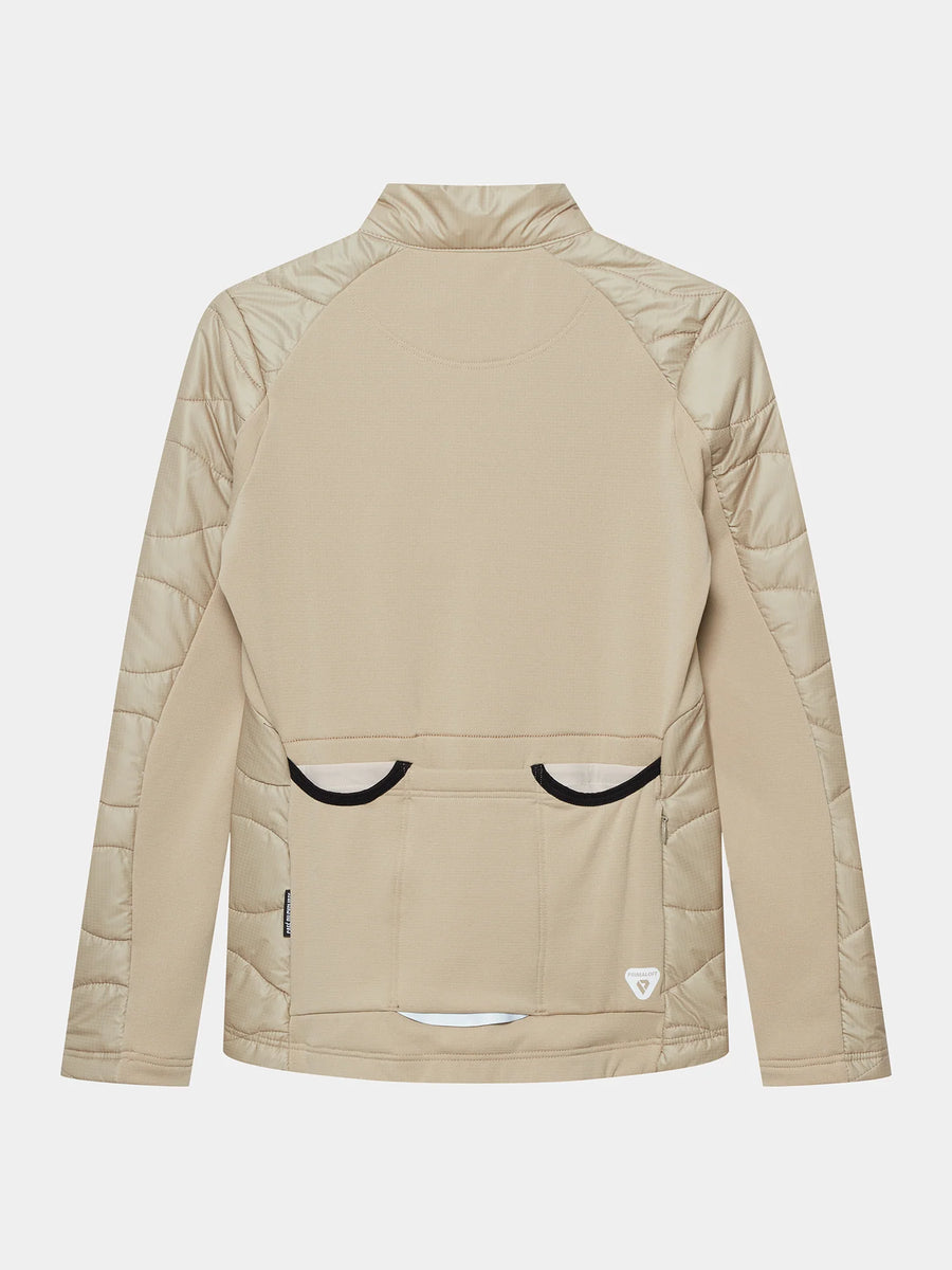 Café du Cycliste Albertine V2 Women's Thermal Cycling Jacked Winter Fahrradjacke Pearl Grey