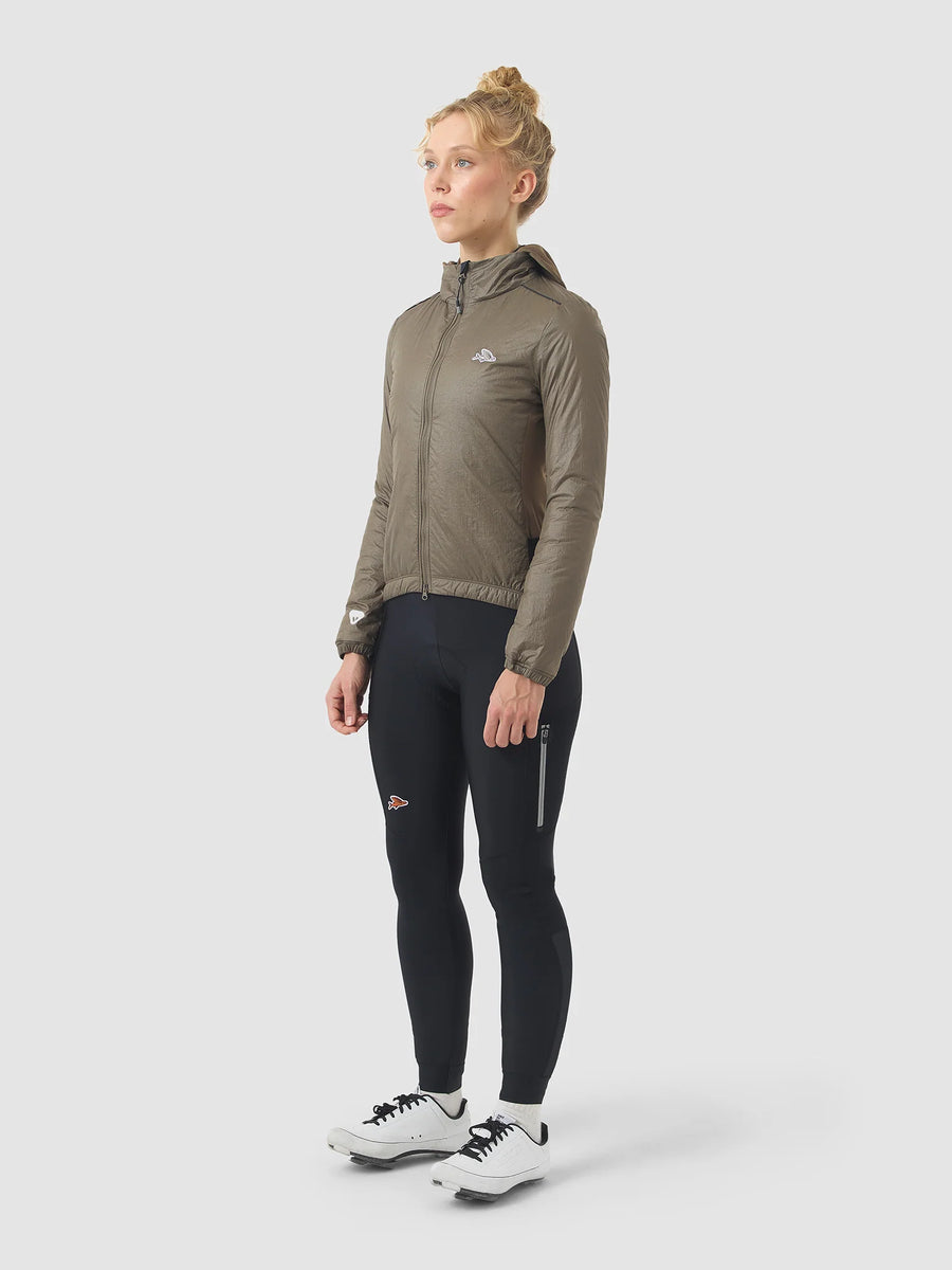 Café du Cycliste Lise Women's Insulated Jacket Fahrradjacke Carob