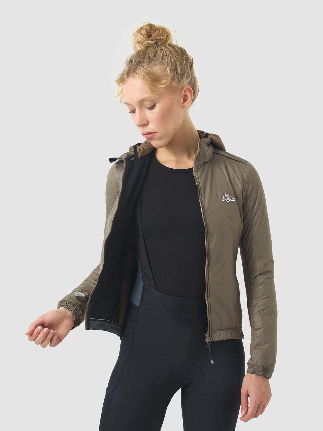 Café du Cycliste Lise Women's Insulated Jacket Fahrradjacke Carob