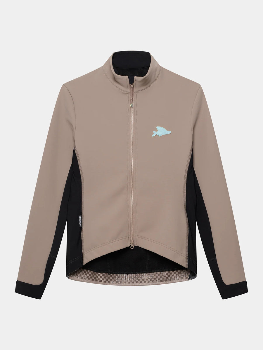 Café du Cycliste Manon Men's Softshell Jacket Fahrradjacke Oyster Grey