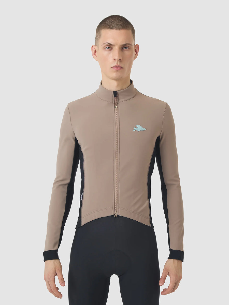Café du Cycliste Manon Men's Softshell Jacket Fahrradjacke Oyster Grey