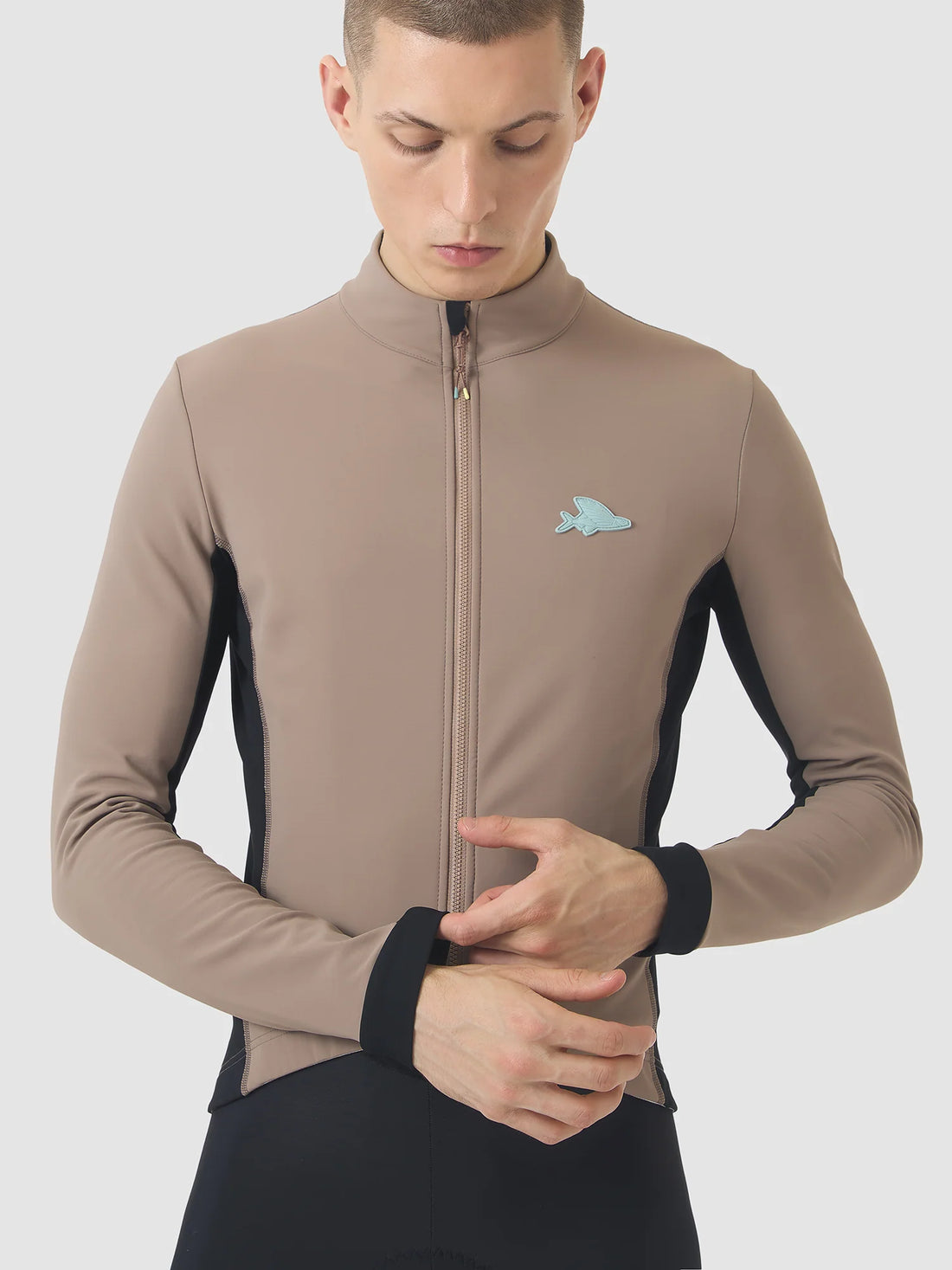 Café du Cycliste Manon Men's Softshell Jacket Fahrradjacke Oyster Grey