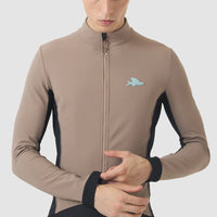 Café du Cycliste Manon Men's Softshell Jacket Fahrradjacke Oyster Grey