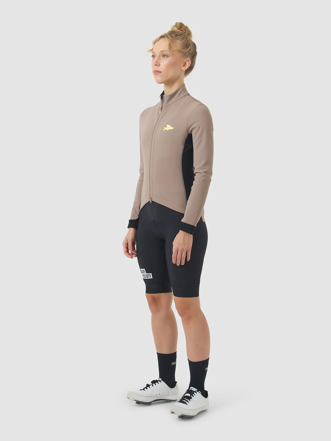 Café du Cycliste Manon Women's Softshell Jacket Fahrradjacke Oyster Grey