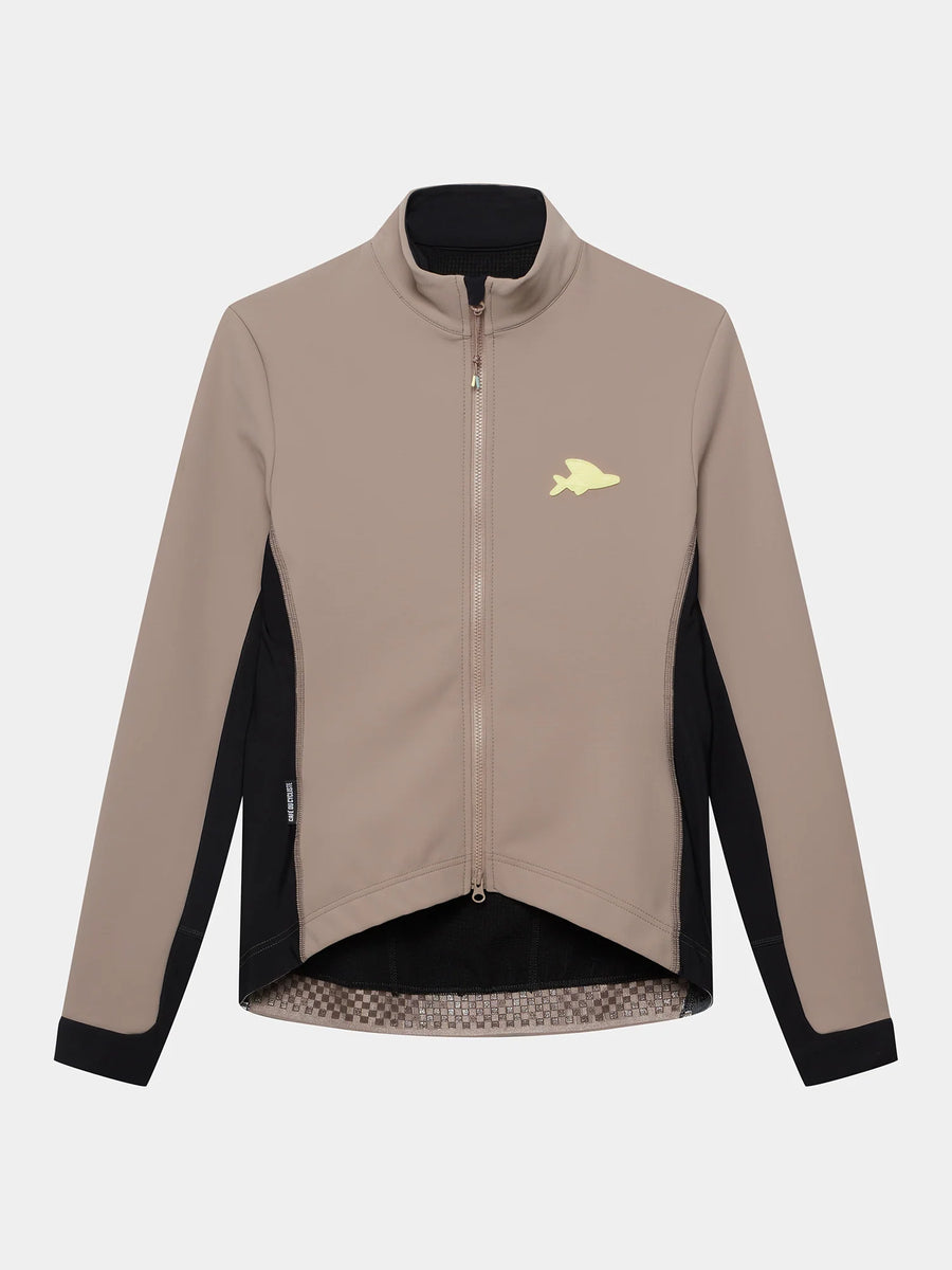 Café du Cycliste Manon Women's Softshell Jacket Fahrradjacke Oyster Grey