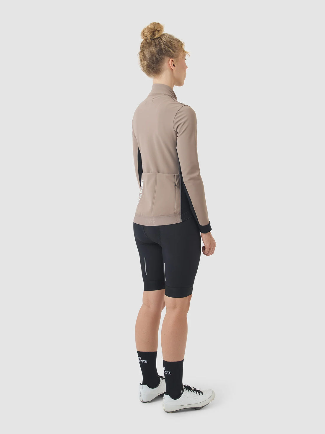 Café du Cycliste Manon Women's Softshell Jacket Fahrradjacke Oyster Grey