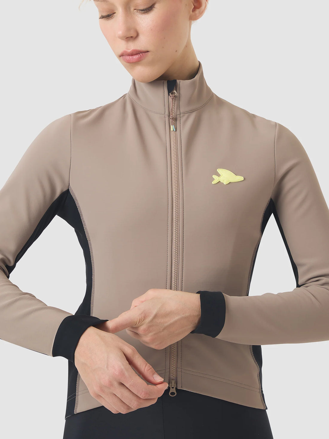 Café du Cycliste Manon Women's Softshell Jacket Fahrradjacke Oyster Grey