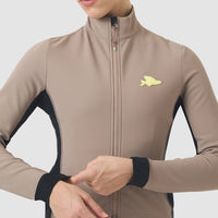 Café du Cycliste Manon Women's Softshell Jacket Fahrradjacke Oyster Grey