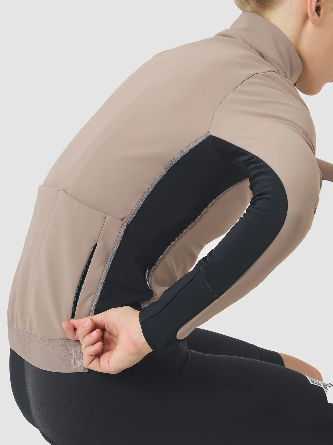 Café du Cycliste Manon Women's Softshell Jacket Fahrradjacke Oyster Grey