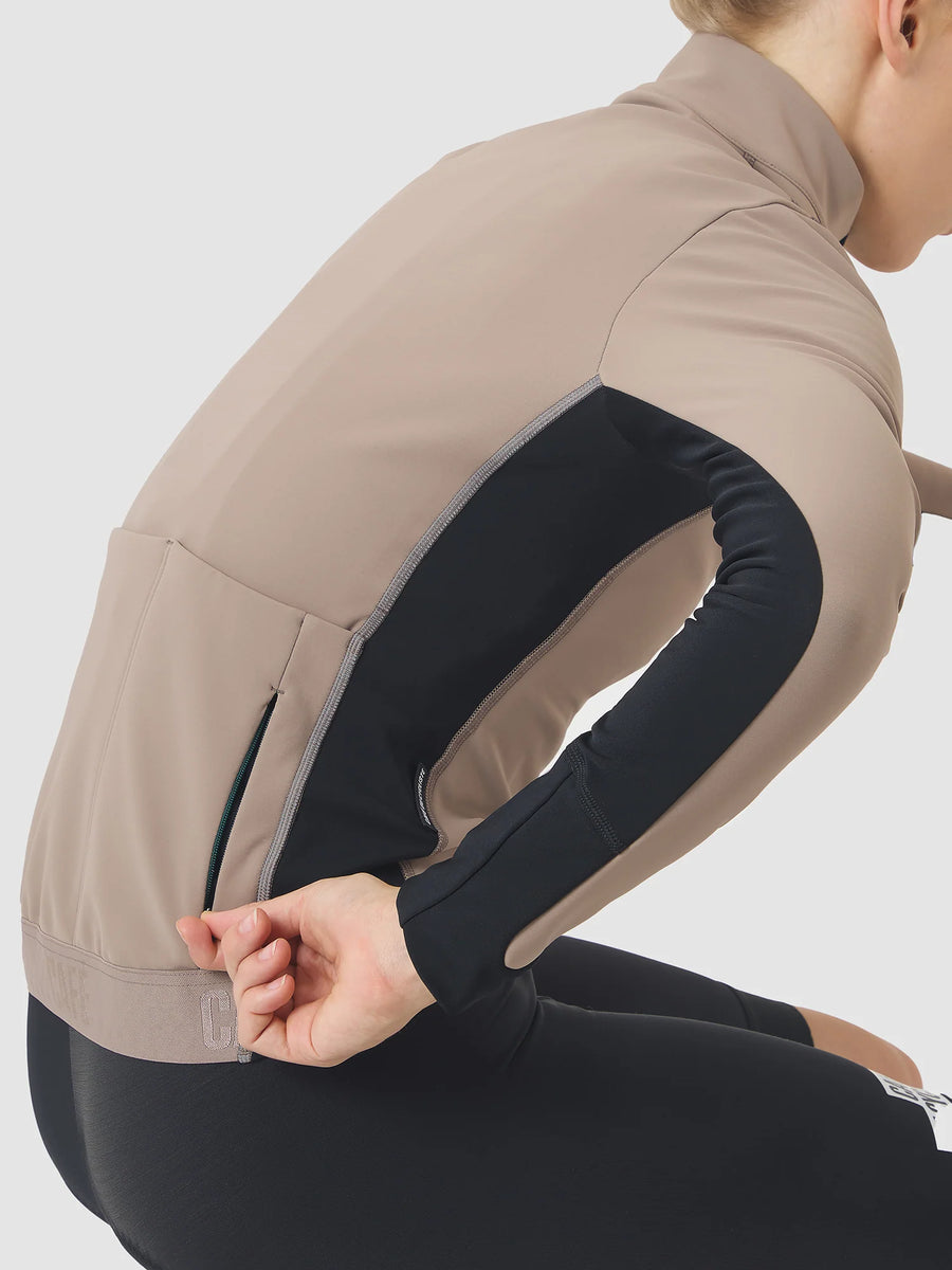 Café du Cycliste Manon Women's Softshell Jacket Fahrradjacke Oyster Grey