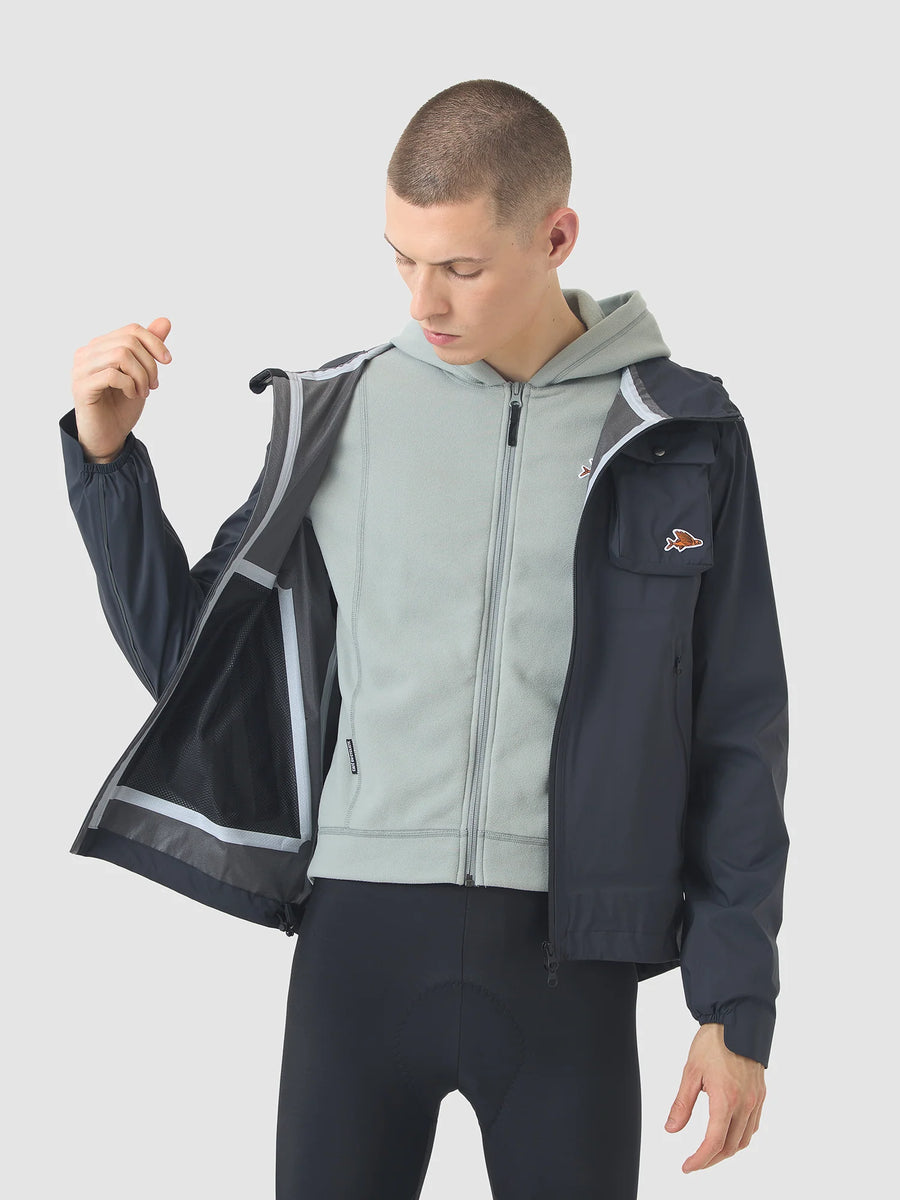 Café du Cycliste Alizee Unisex Rain Jacket Regenjacke Anthracite