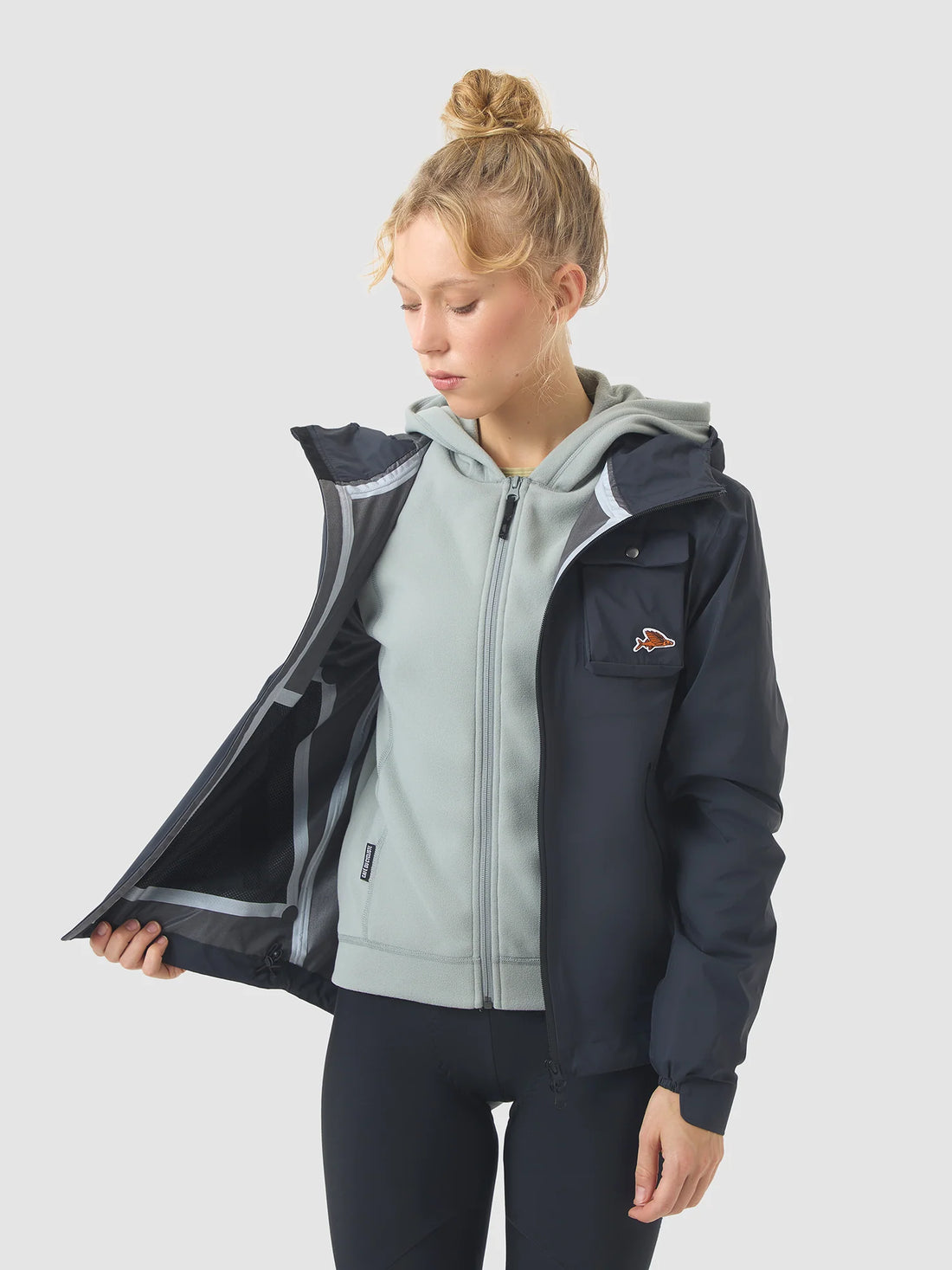 Café du Cycliste Alizee Unisex Rain Jacket Regenjacke Anthracite