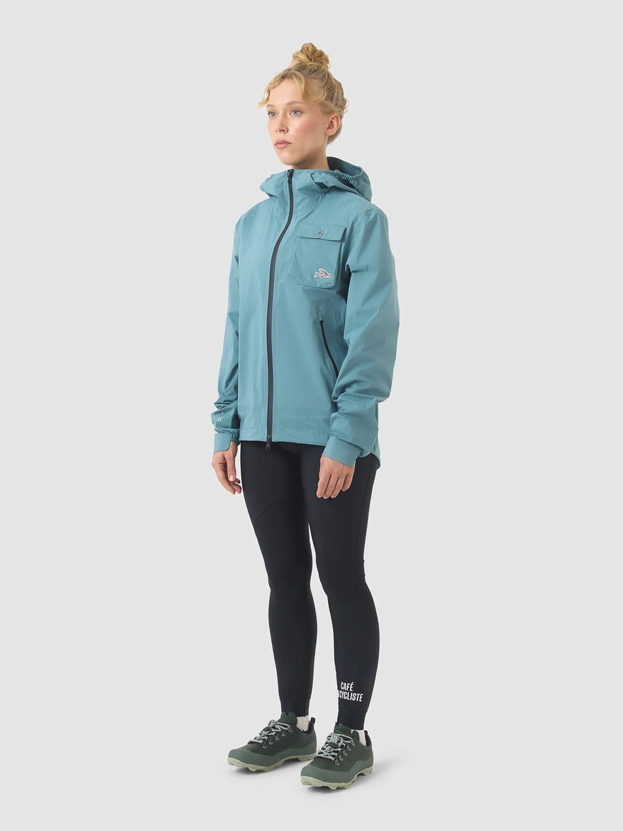 Café du Cycliste Alizee Unisex Rain Jacket Regenjacke Deep Water