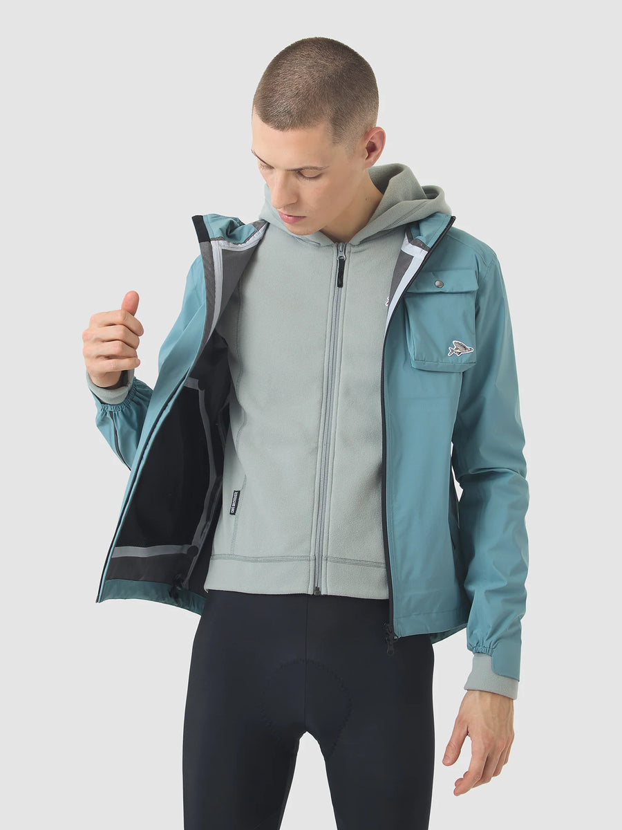 Café du Cycliste Alizee Unisex Rain Jacket Regenjacke Deep Water