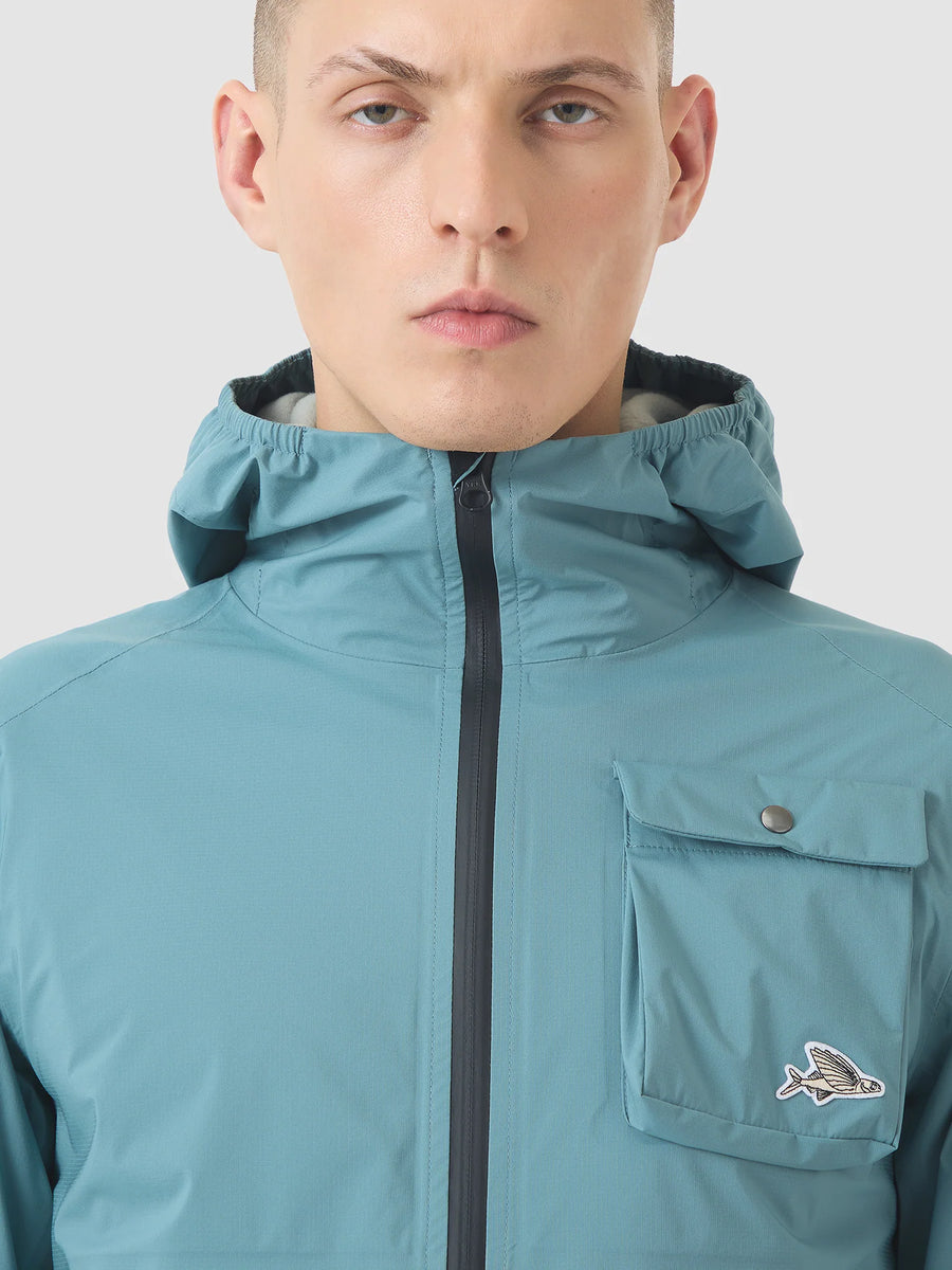 Café du Cycliste Alizee Unisex Rain Jacket Regenjacke Deep Water