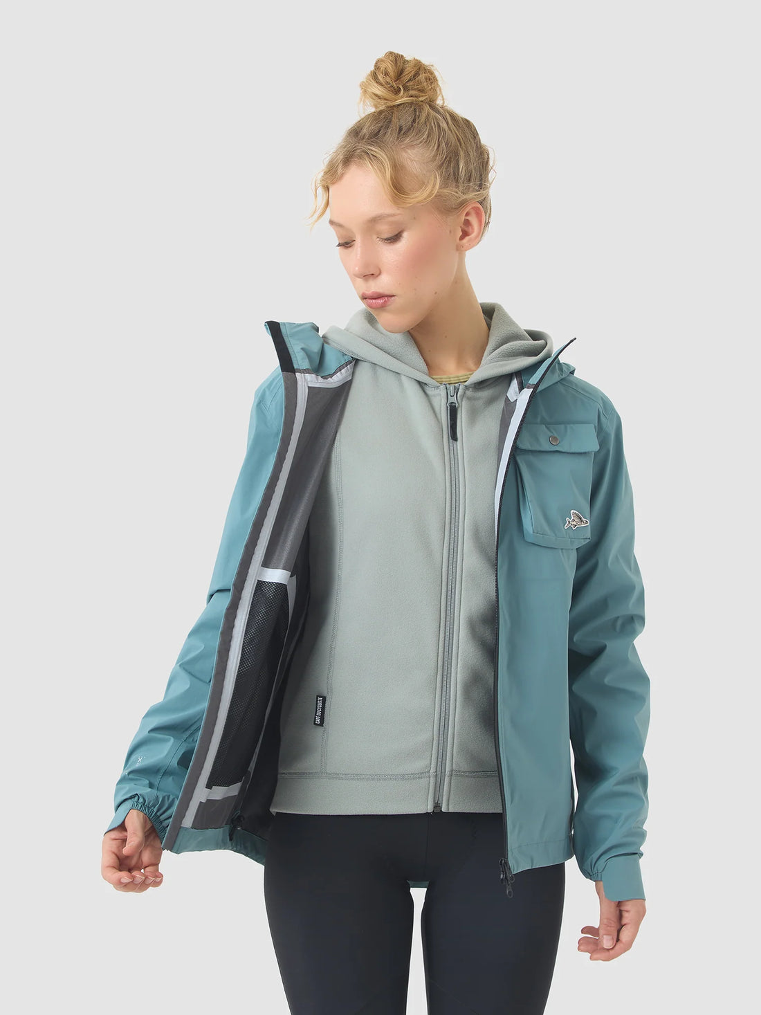 Café du Cycliste Alizee Unisex Rain Jacket Regenjacke Deep Water