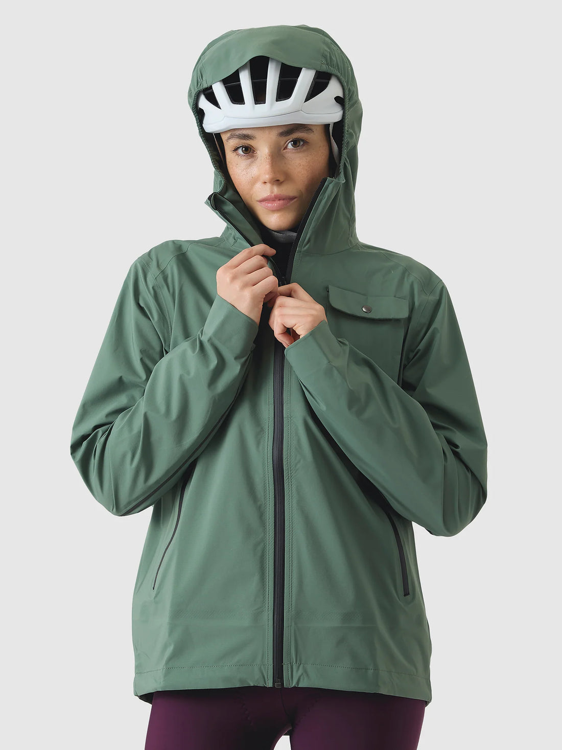 Café du Cycliste Alizee Unisex Rain Jacket Regenjacke Scots Pine