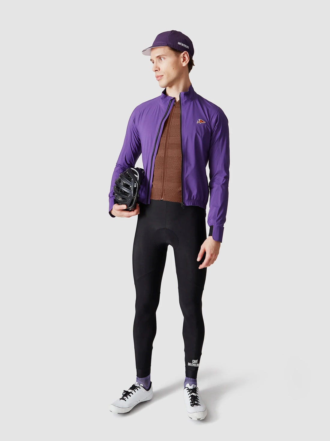 Café du Cycliste Suzette Men's Lightweight Rain Jacket Regenjacke Amethyst