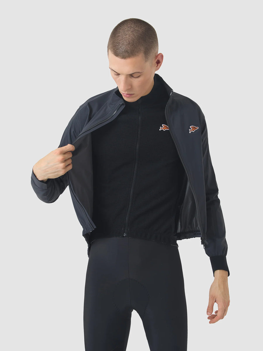 Café du Cycliste Suzette Men's Lightweight Rain Jacket Regenjacke Anthracite