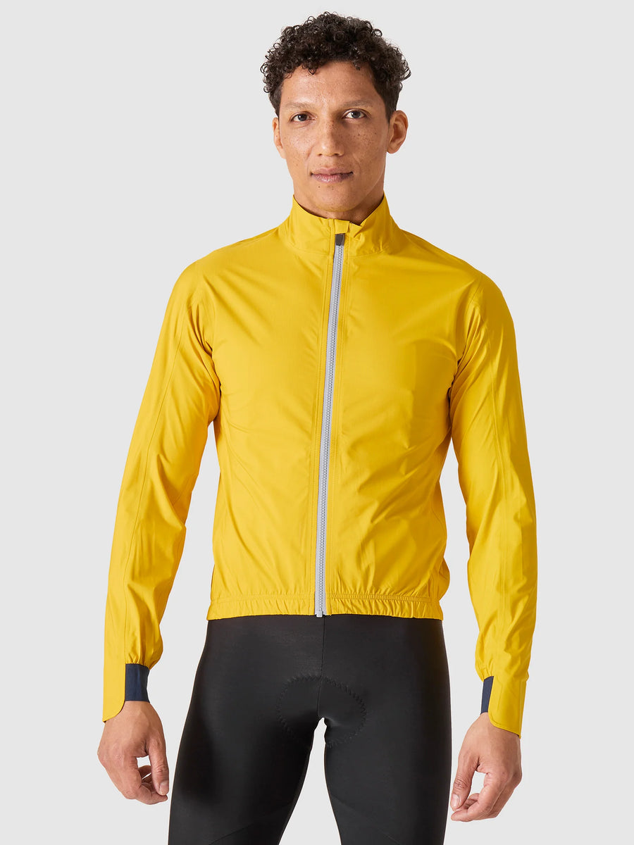 Café du Cycliste Suzette Men's Lightweight Rain Jacket Regenjacke Lemon Chrome