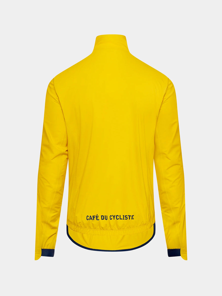 Café du Cycliste Suzette Men's Lightweight Rain Jacket Regenjacke Lemon Chrome