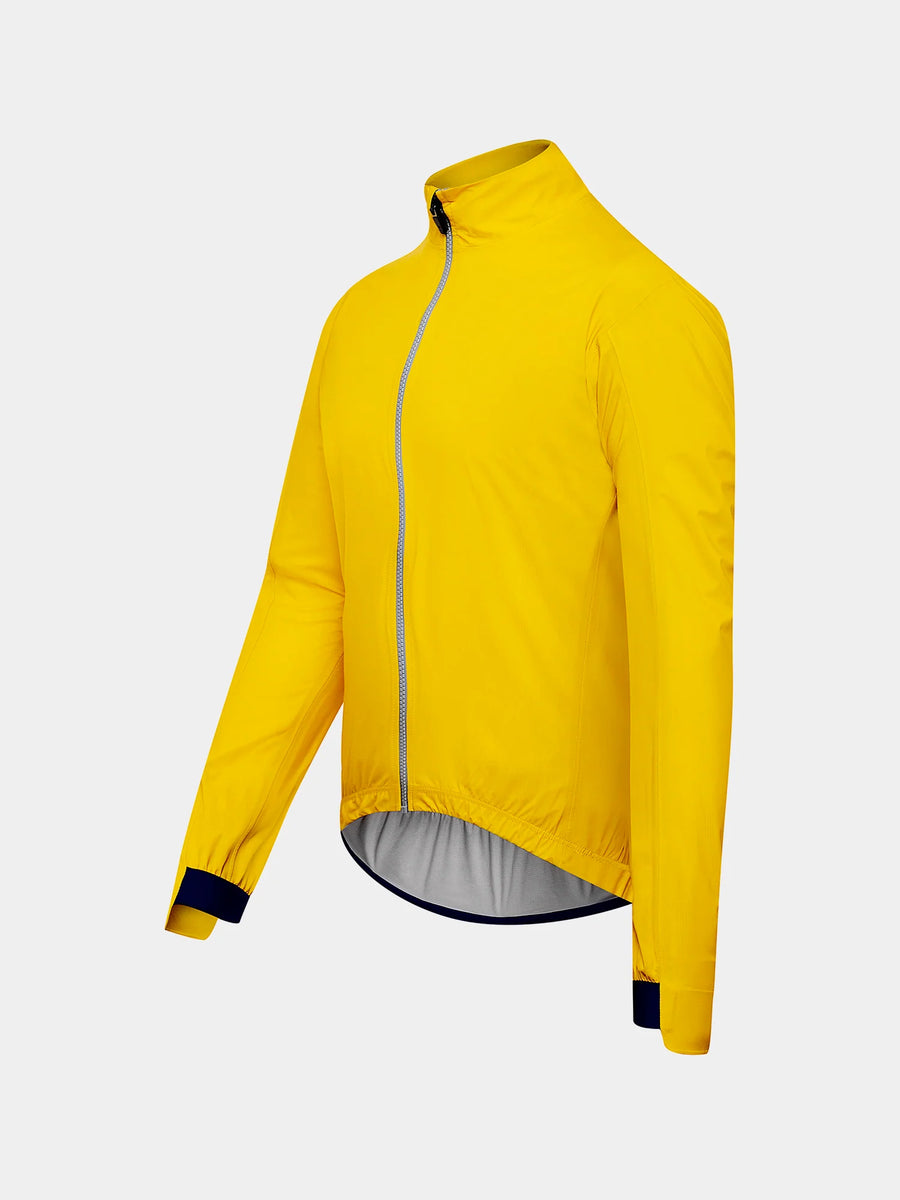 Café du Cycliste Suzette Men's Lightweight Rain Jacket Regenjacke Lemon Chrome