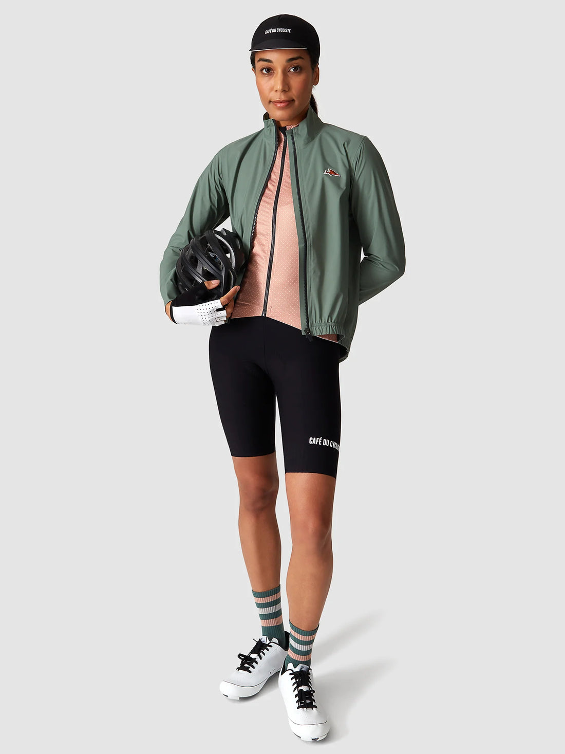 Café du Cycliste Suzette Women's Lightweight Rain Jacket Regenjacke Scots Pine