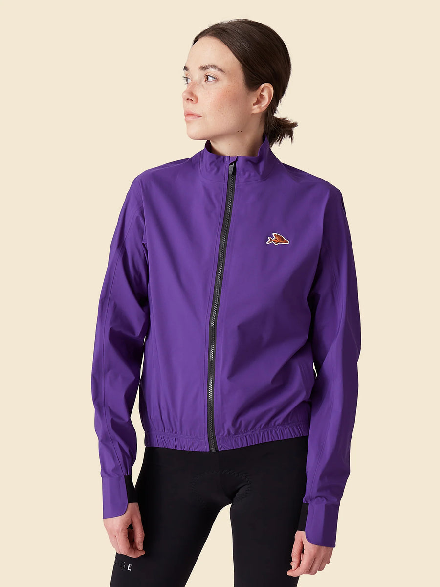 Café du Cycliste Suzette Women's Lightweight Rain Jacket Regenjacke Amethyst