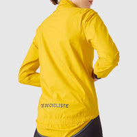 Café du Cycliste Suzette Women's Lightweight Rain Jacket Regenjacke Lemon Chrome