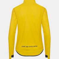 Café du Cycliste Suzette Women's Lightweight Rain Jacket Regenjacke Lemon Chrome