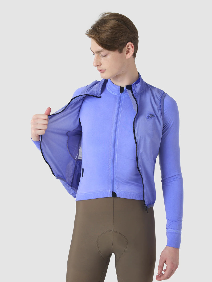 Café du Cycliste Edith Men's Cycling Gilet Windweste Verbena