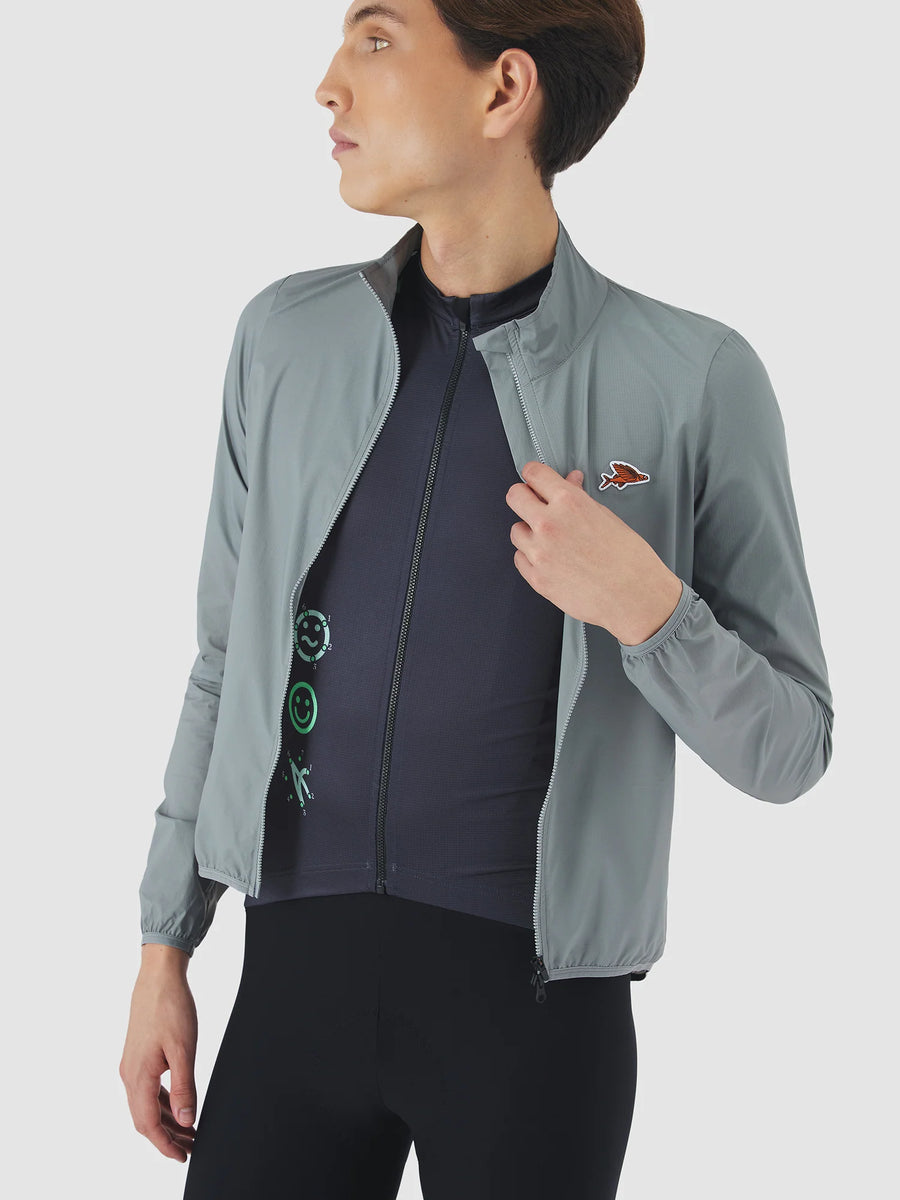 Café du Cycliste Edith Men's Cycling Windjacket Wind Fahrradjacke Mountain Fog