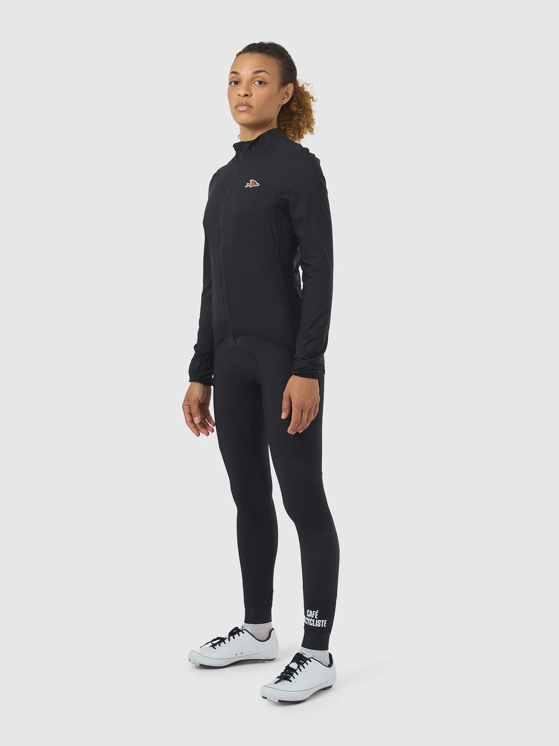 Café du Cycliste Edith Women's Cycling Windjacket Wind Fahrradjacke Black