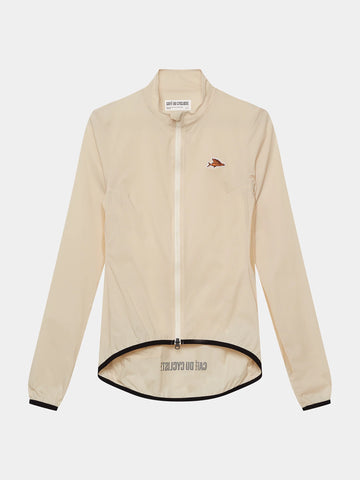 Café du Cycliste Edith Women's Cycling Windjacket Wind Fahrradjacke Chalk
