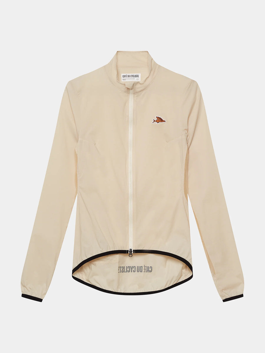 Café du Cycliste Edith Women's Cycling Windjacket Wind Fahrradjacke Chalk