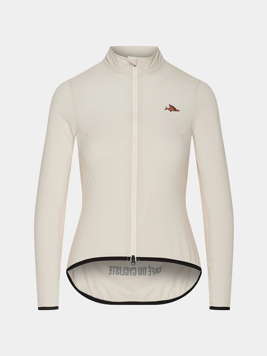 Café du Cycliste Edith Women's Cycling Windjacket Wind Fahrradjacke Chalk