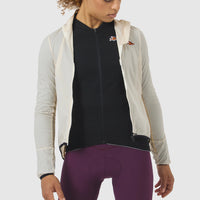 Café du Cycliste Edith Women's Cycling Windjacket Wind Fahrradjacke Chalk