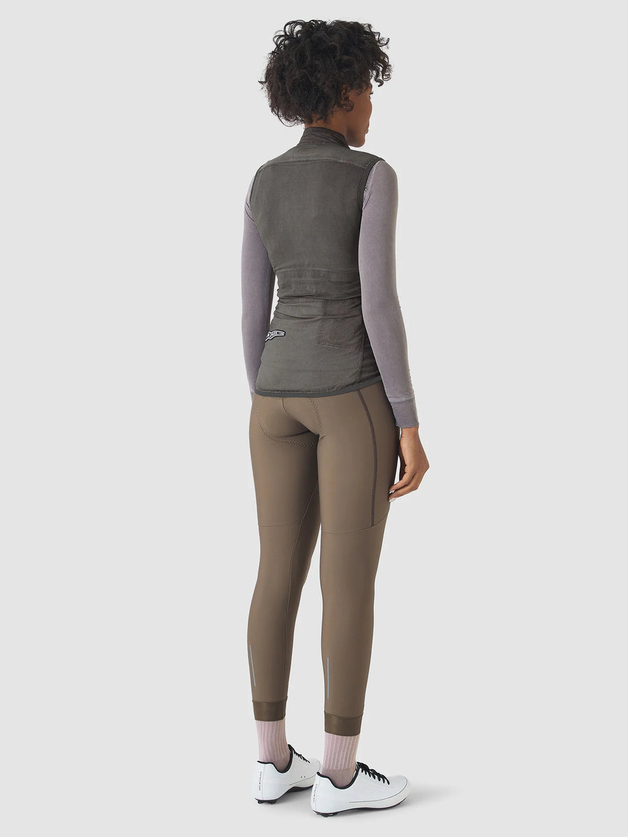Café du Cycliste Edith Women's Cycling Gilet Windweste Charcoal