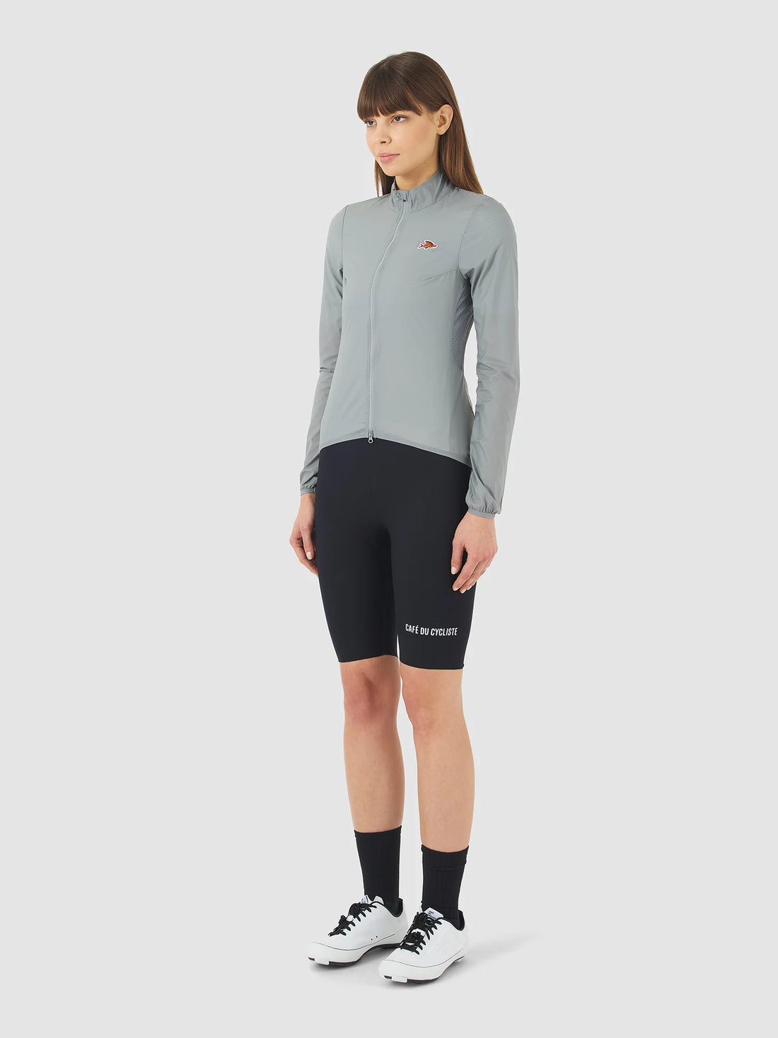 Café du Cycliste Edith Women's Cycling Windjacket Wind Fahrradjacke Mountain Fog