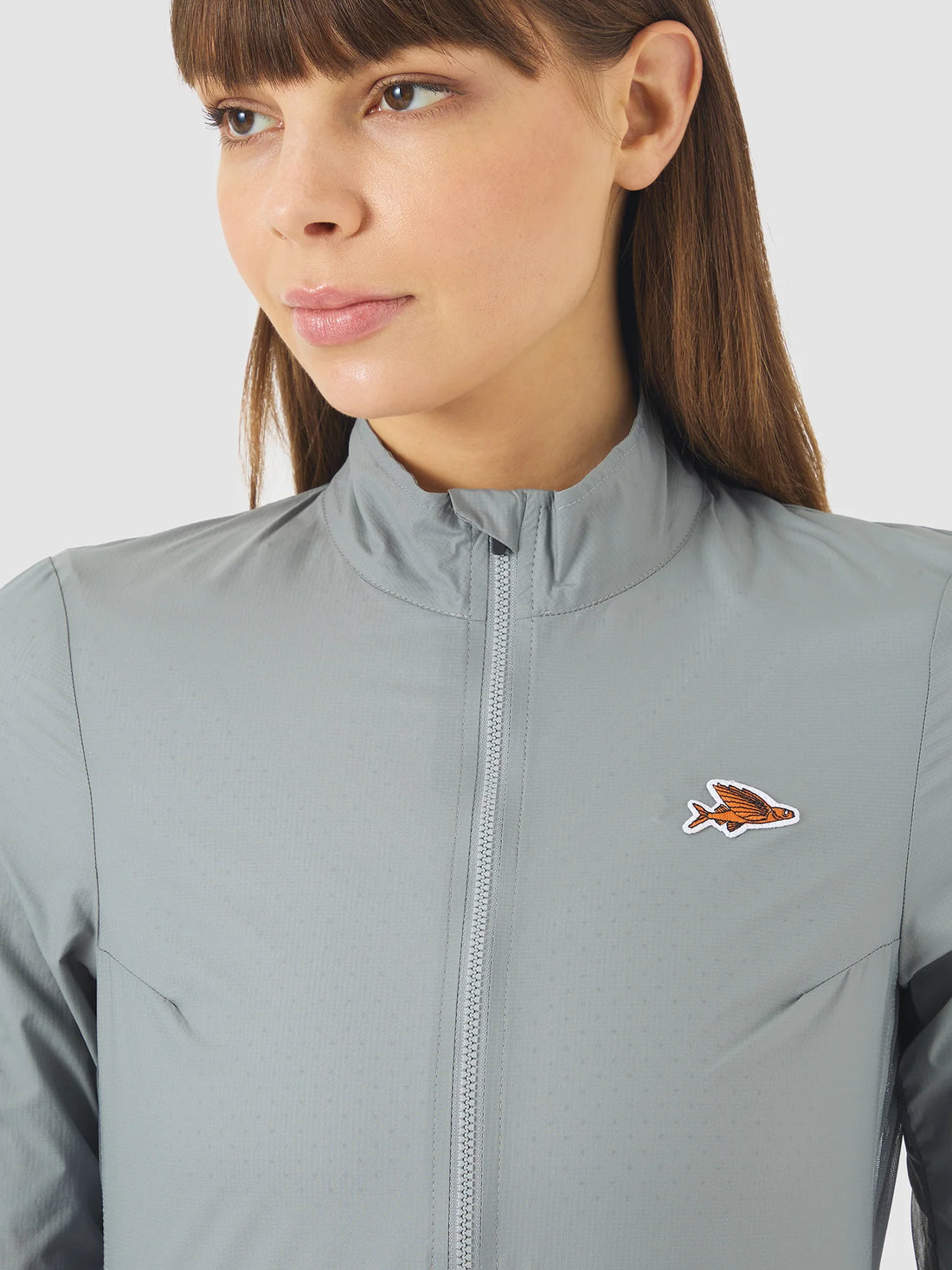 Café du Cycliste Edith Women's Cycling Windjacket Wind Fahrradjacke Mountain Fog