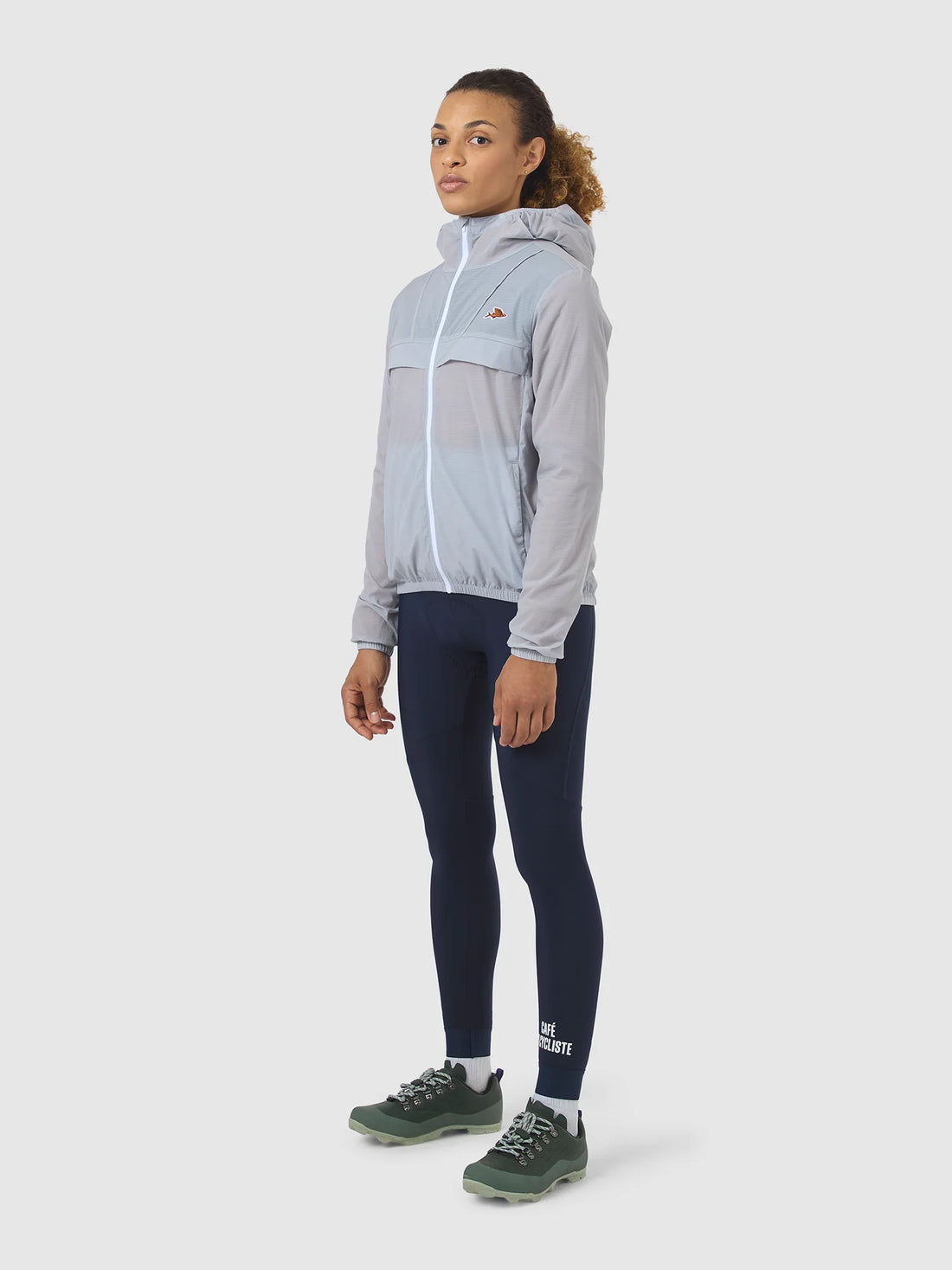 Café du Cycliste Ilona Women's Windproof Jacket Wind Fahrradjacke Cloud Grey