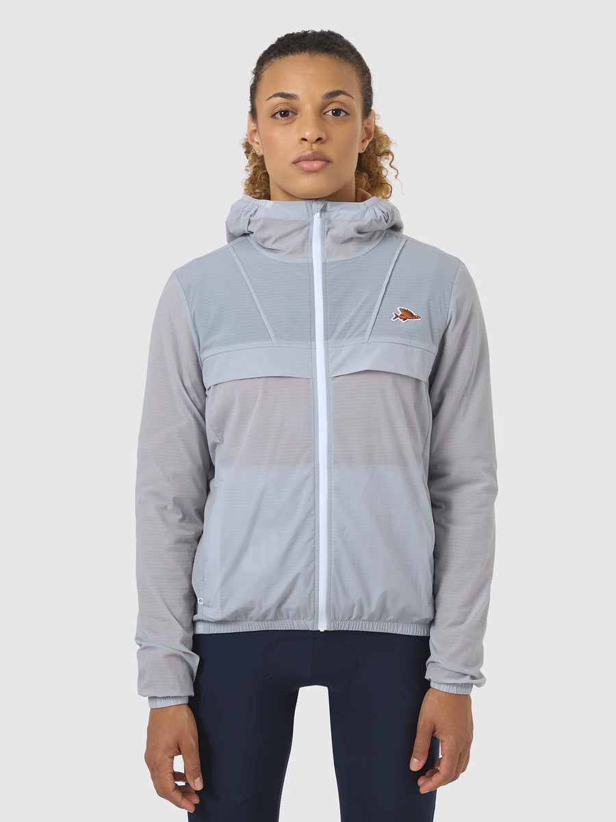 Café du Cycliste Ilona Women's Windproof Jacket Wind Fahrradjacke Cloud Grey