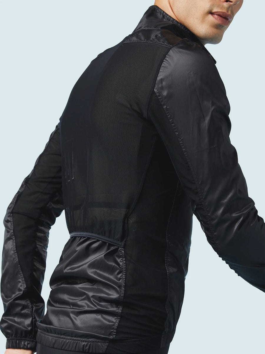 Café du Cycliste Petra Men's Superlight Windjacket Radjacke Mountain Black