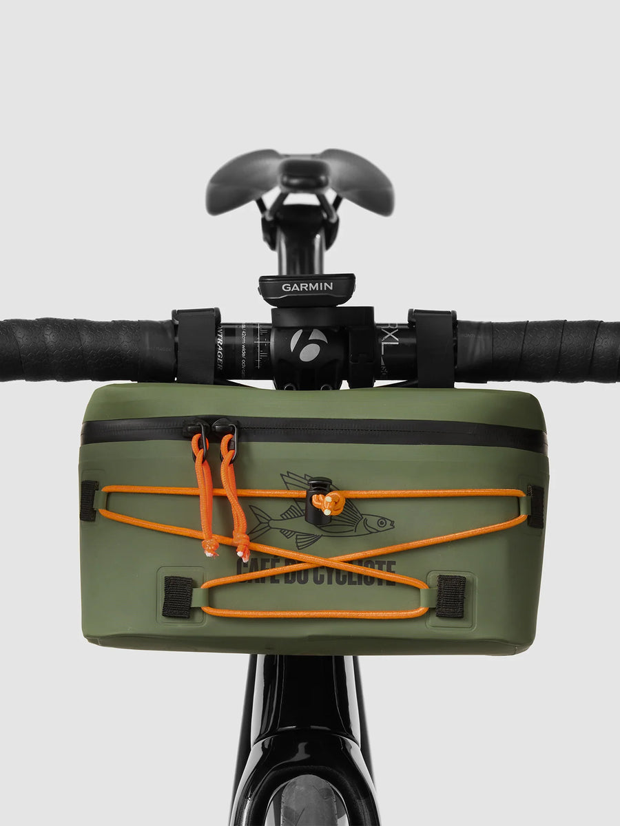 route werks lenkertasche kaufen Café du Cycliste Handlebar Bag Lenkertasche Khaki – VELART